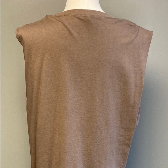 H&M Tan Sleeveless Mini Dress Relaxed Fit - Picture 7 of 10